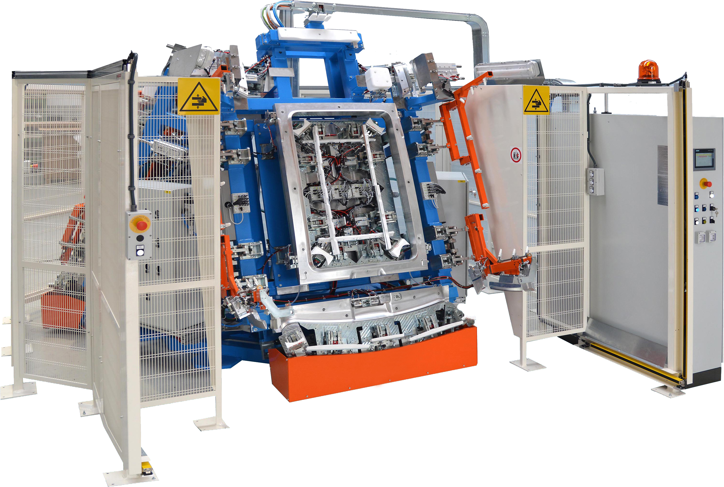 Ribordatrice a 3 stazioni con base rotante 2