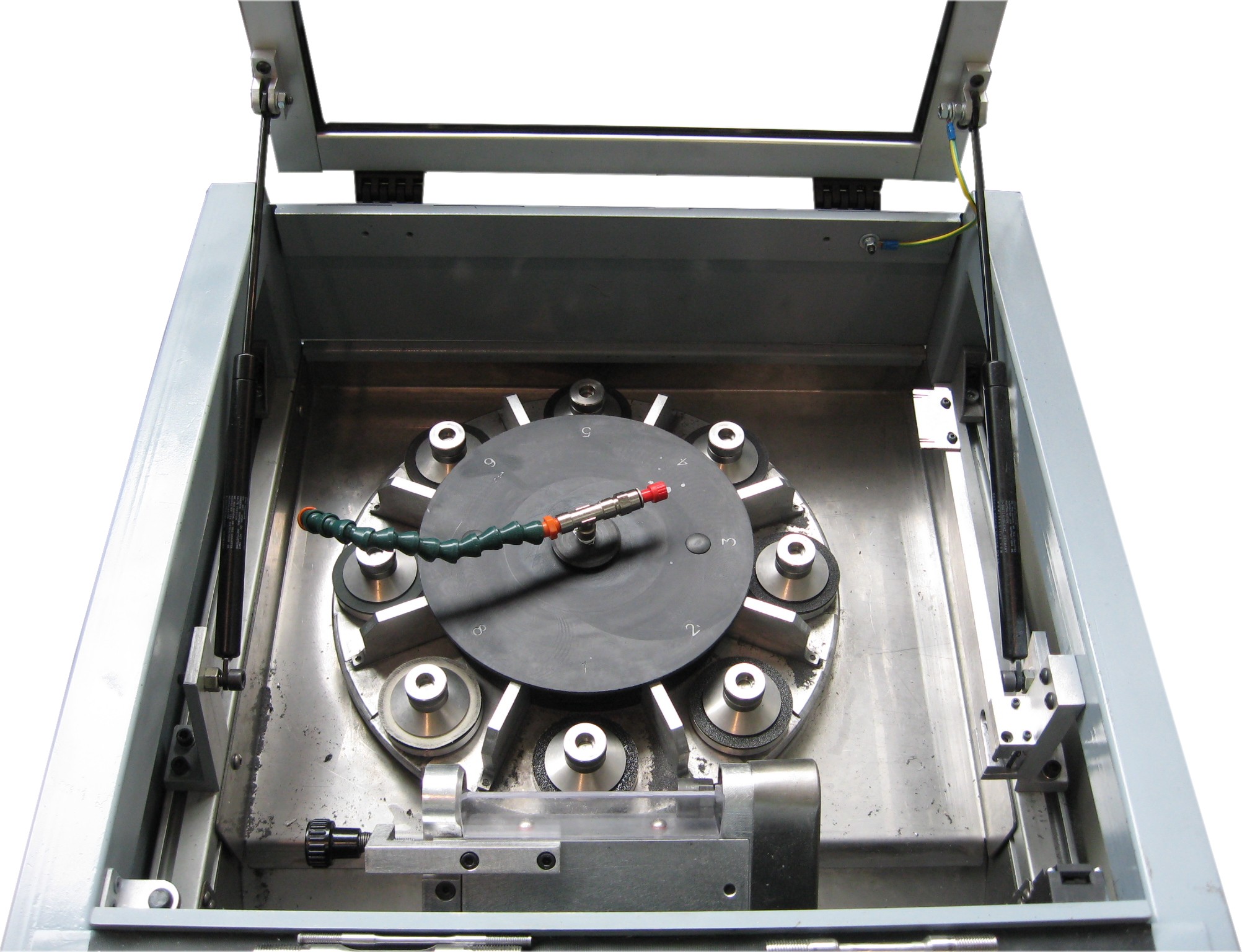 Test tubes lapping rotary table machine