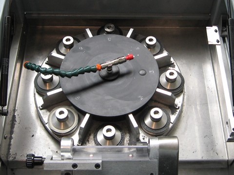Test tubes lapping rotary table machine